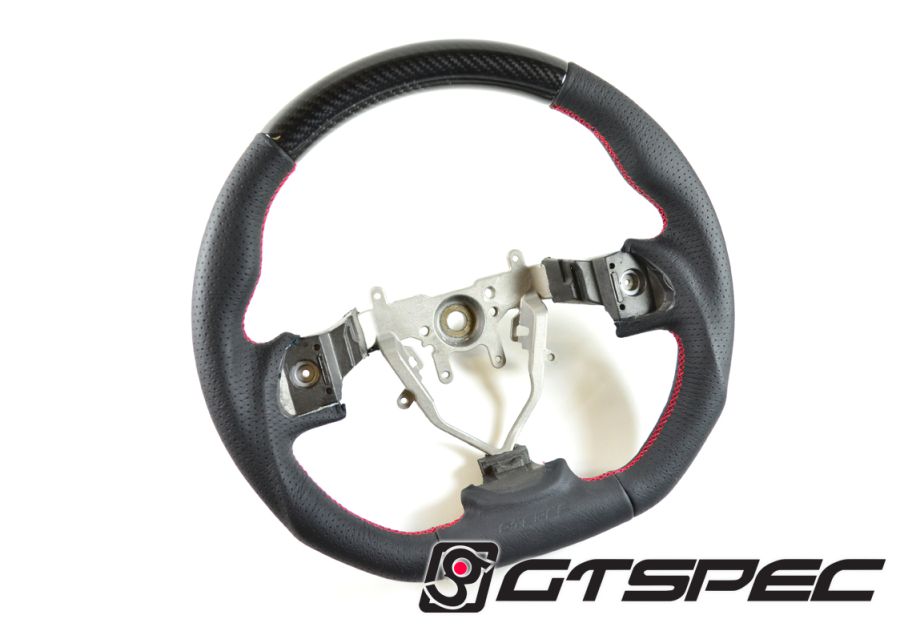 Subaru Impreza GR 08/- ( STI ) D-shaped steering wheel + CARBON