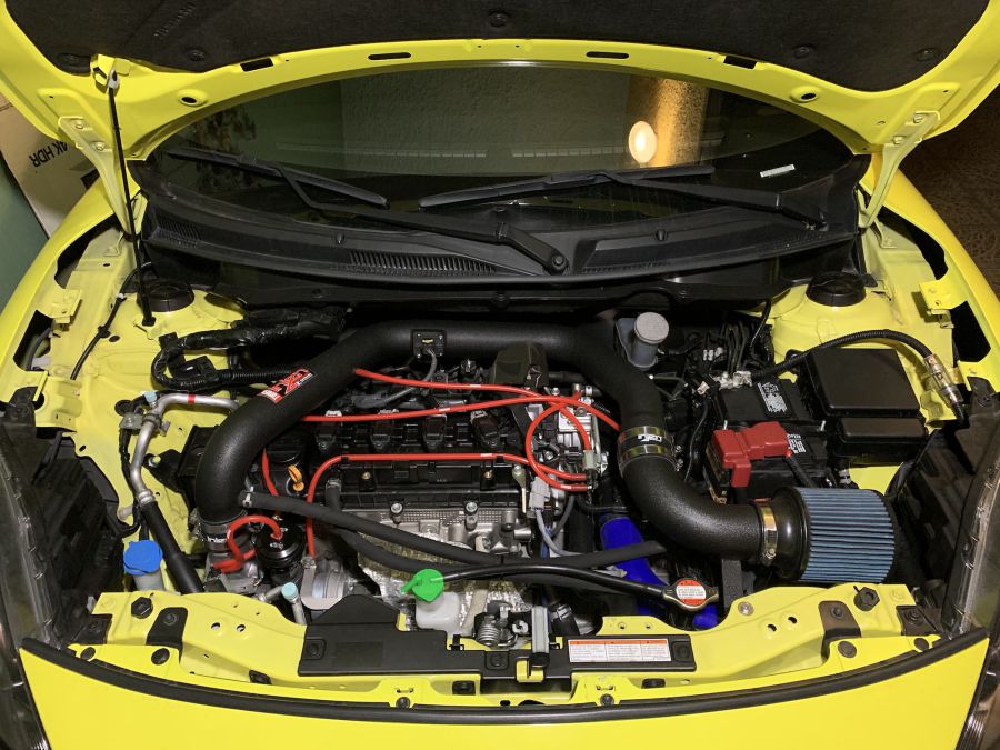 Swift 1.4L Sport 18/- Short Ram air intake system (Wrinkle Black)