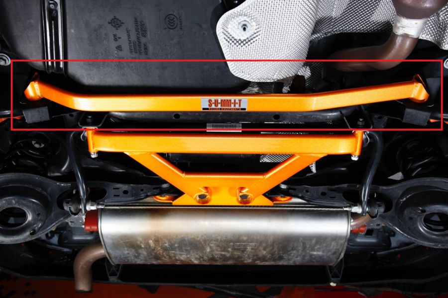 Rear lower tie bar-2 point Focus Mk2/Mk3 & Mazda 3 BL