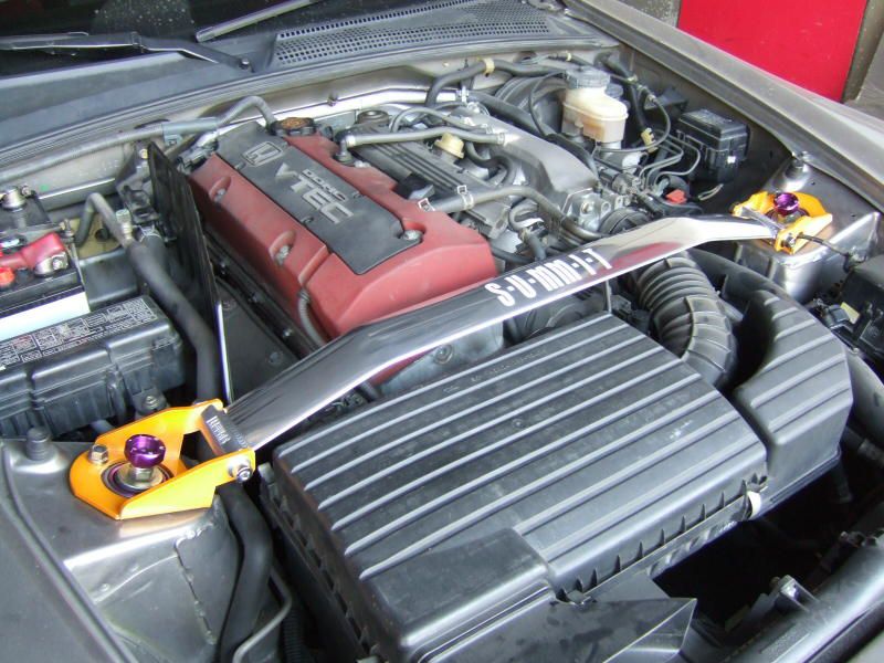 S2000 99/- AP1 Front (up) strut bar alu. Polished