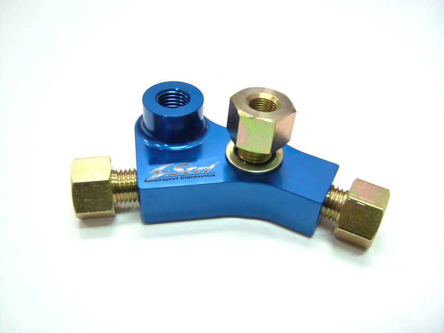 Oil temp./press sensor mounting block BMW