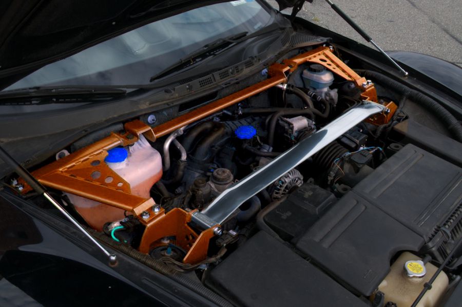 RX8 02/- SEP3 Front (up) strut bar alu ( polished ) V2
