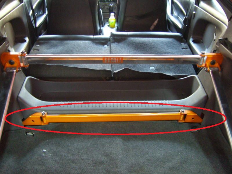 Celica T23 99/- Rear (up) Tie-bar ( trunk )