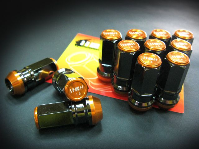 Racing lug nuts ( black chrome) HEX17 P1.5