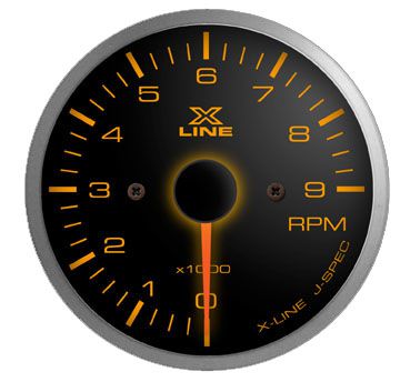 X-Line Black Dial Tachometer