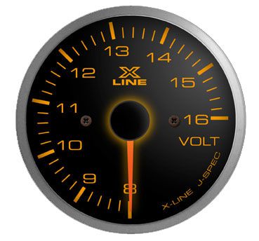 X-Line Black Dial Voltmeter