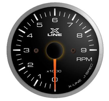 X-Line Smoke White LED Tachometer